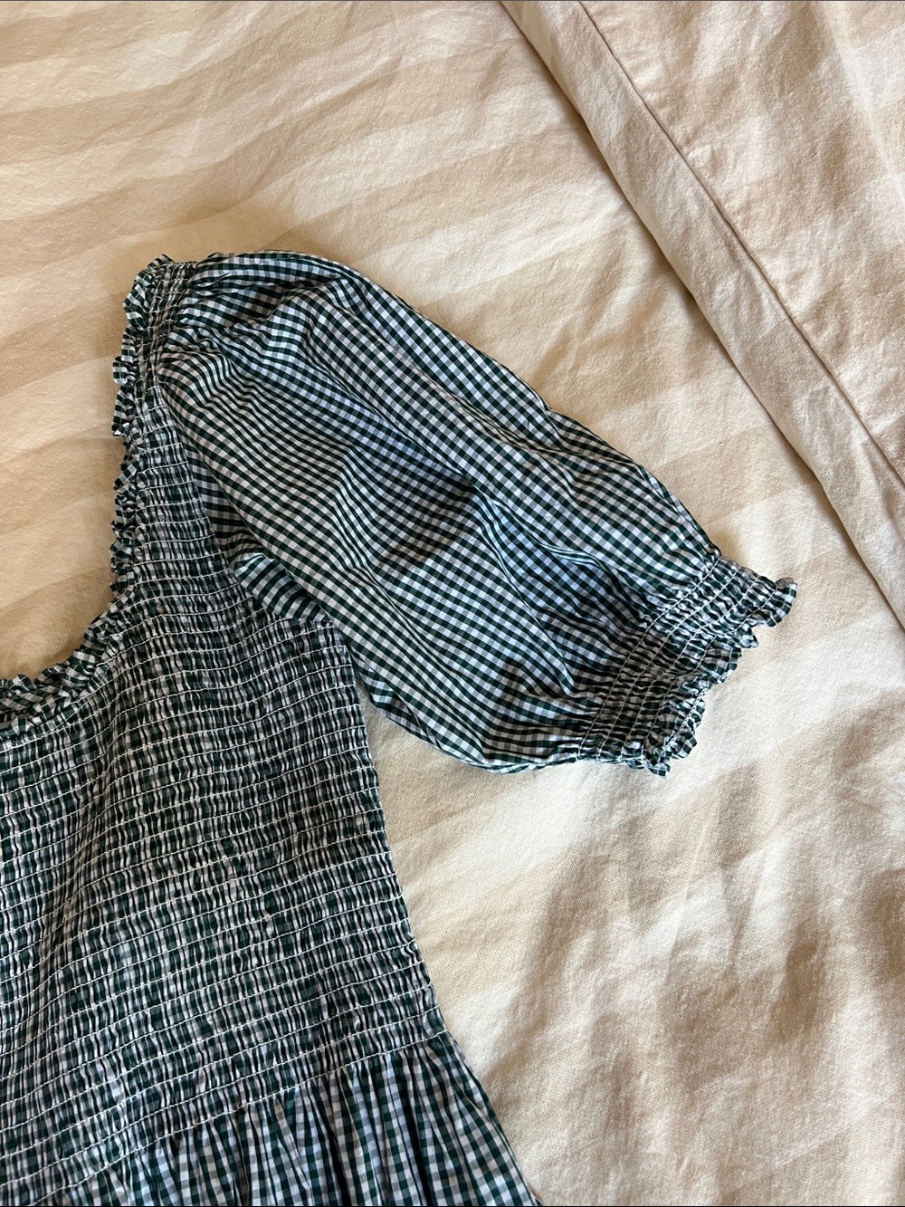 Hill House Home Green Gingham Louisa dress - Picture 5 of 6